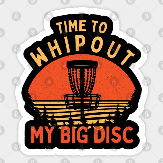 Old Disc gold Player Sticker by The WYLD Tribe